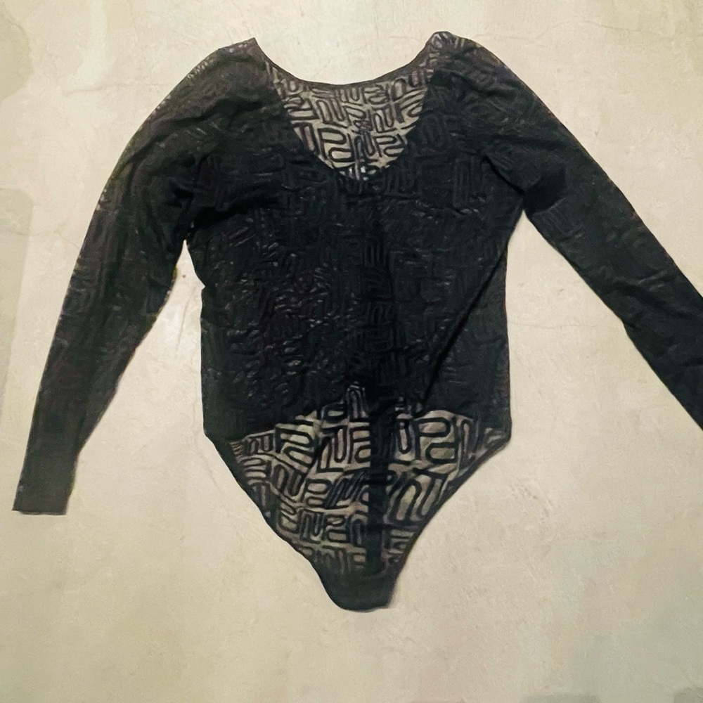 Sheer Parade Bodysuit NWOT
